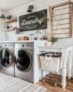 22 Gorgeous Tile Ideas for Modern Farmhouse and Cottage Laundry Rooms ...