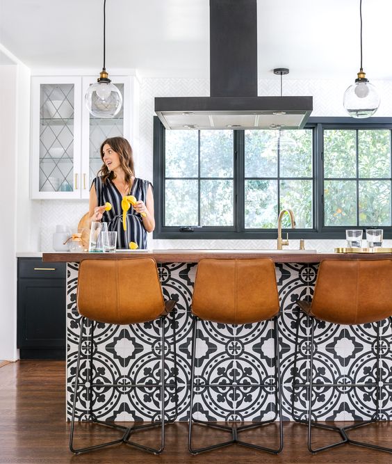 Kitchen Island Tile at Sunset Magazine 