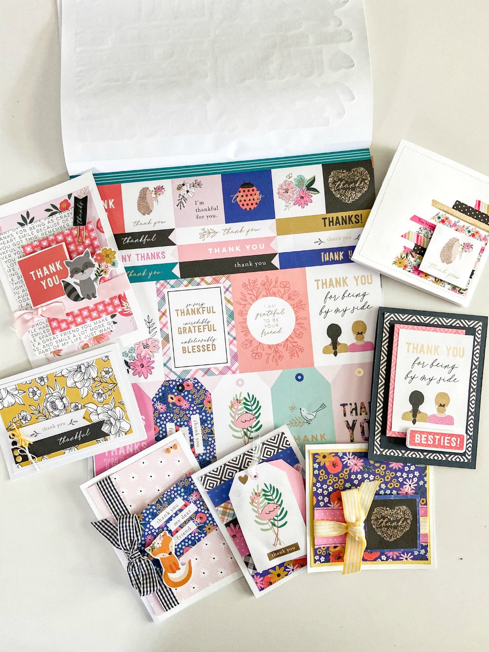 Make 9 adorable cards in under an hour! 9 cute cards with full instructions using the Hey! Hello! line now at JoAnn Stores! 