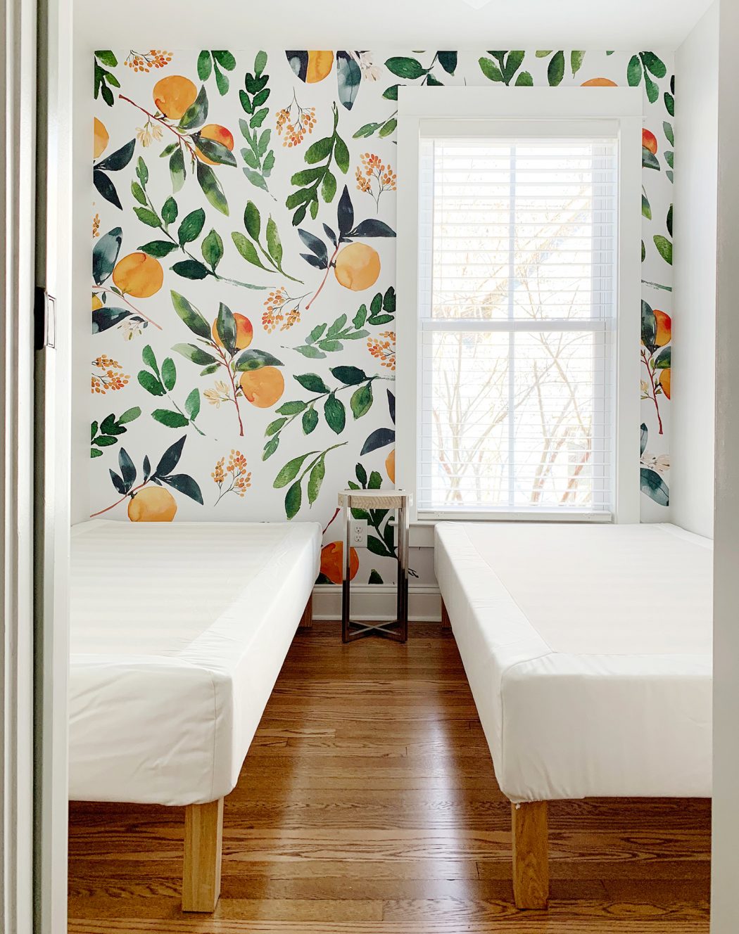 Society 6 wallpaper mural instructions via Young House Love 