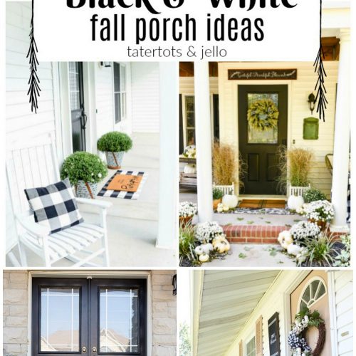 12 Black adn White Porch Ideas for Fall!