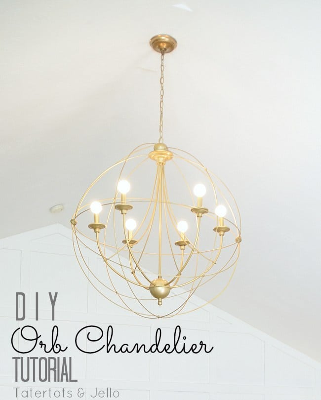 DIY Orb Chandelier 