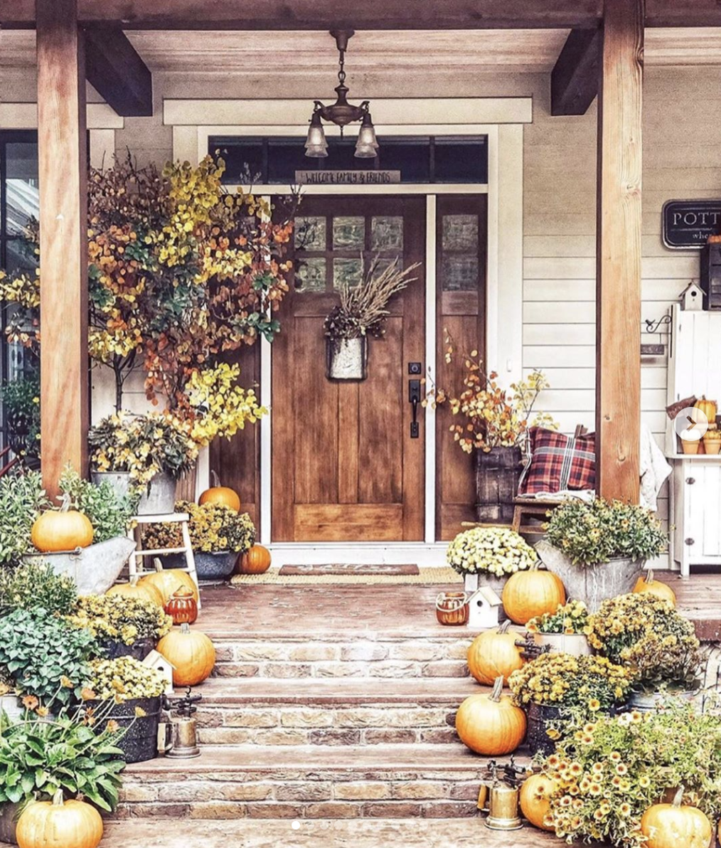 Julia's Granddaughter Fall Porch 