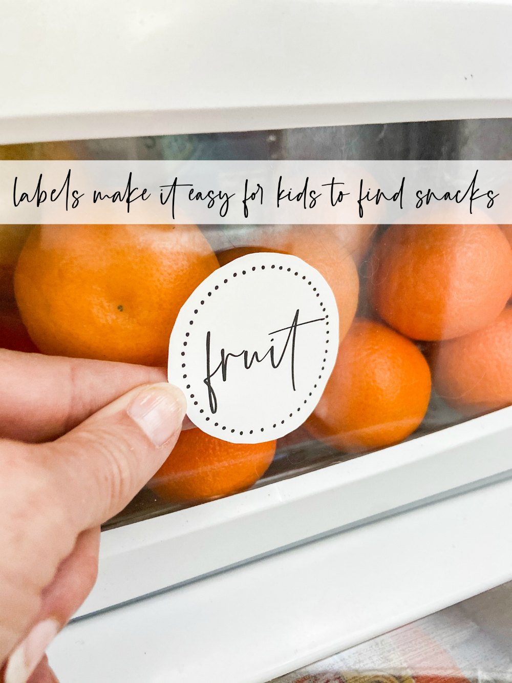Free printable fridge organizing labels to print off! 