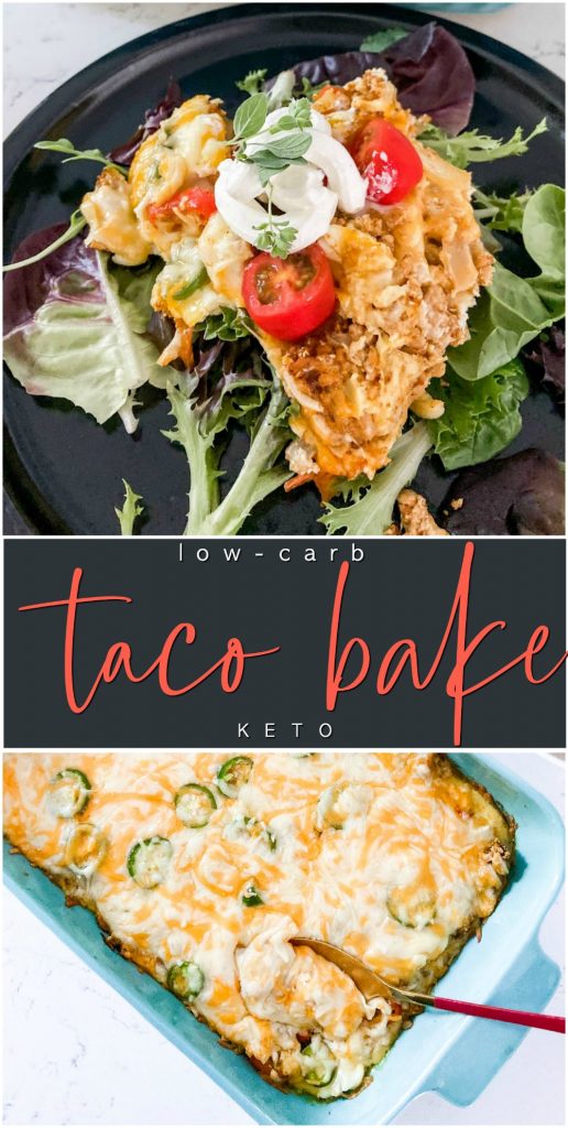 Low Carb Cheesy Taco Bake Keto Recipe