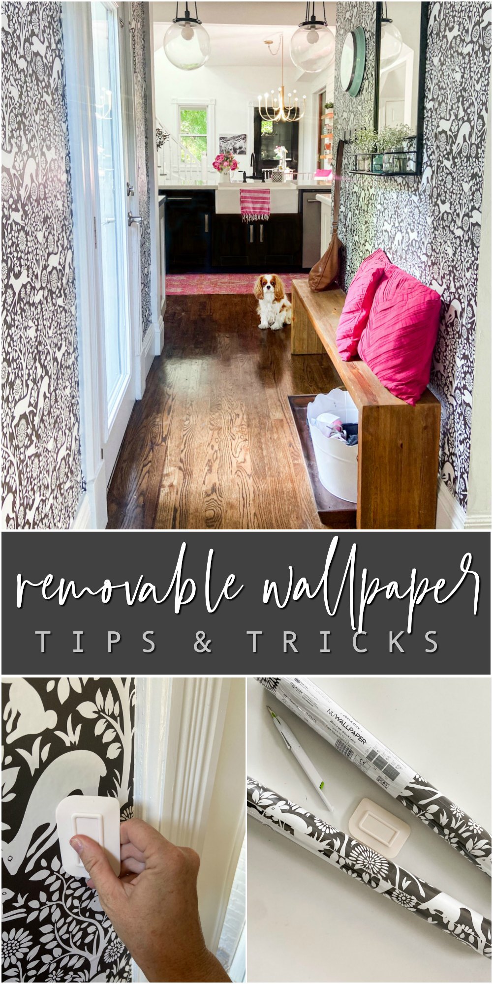 How to Make Any Wallpaper Removeable - Rental Friendly Wallpaper Hack