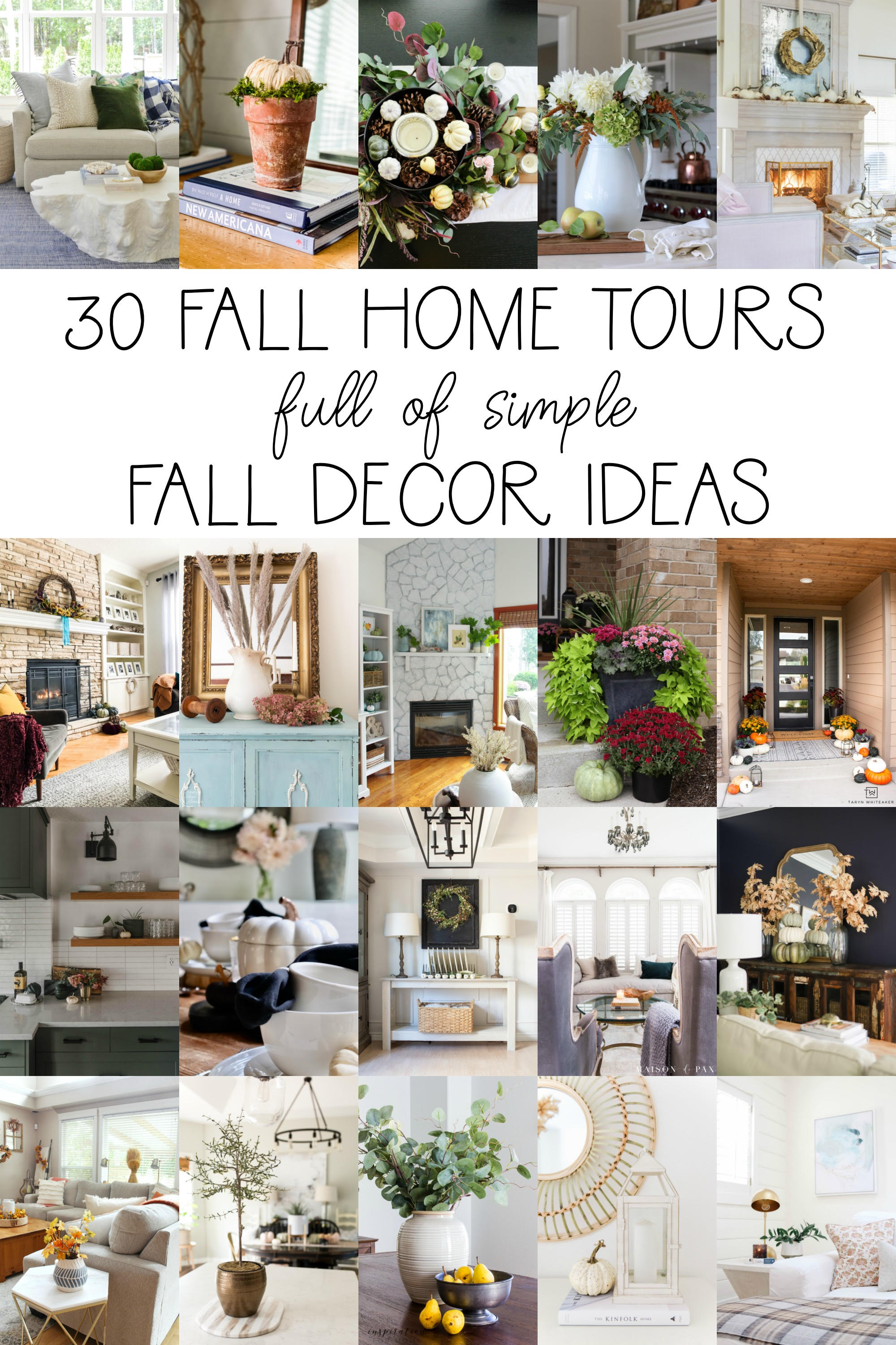 30 beautiful fall home tours with amazing DIY ideas