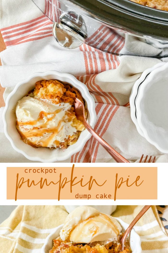 Crockpot Pumpkin Pie Dump Cake