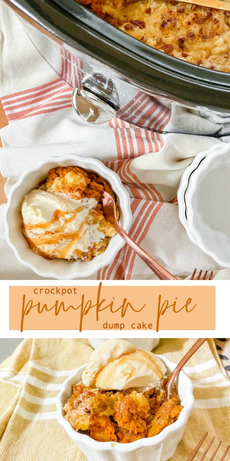 Crockpot Pumpkin Pie Dump Cake