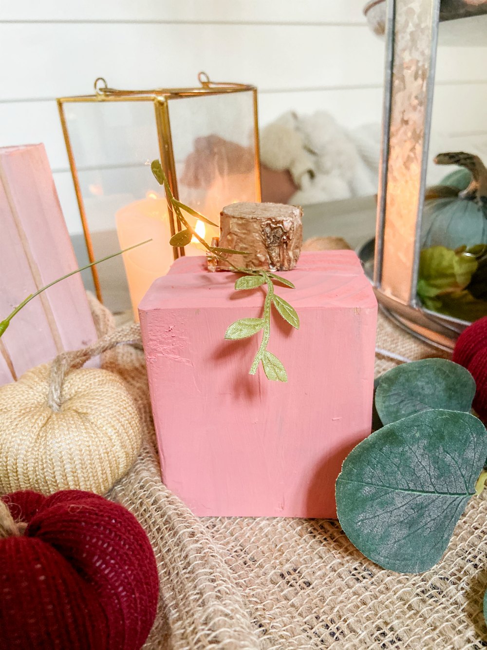 DIY Scrap Wood Fall Pumpkins. Turn pieces of leftover wood into adorable pumpkins for fall decor! 