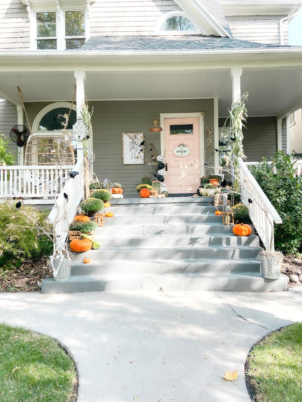 Spooky Forest Halloween Porch