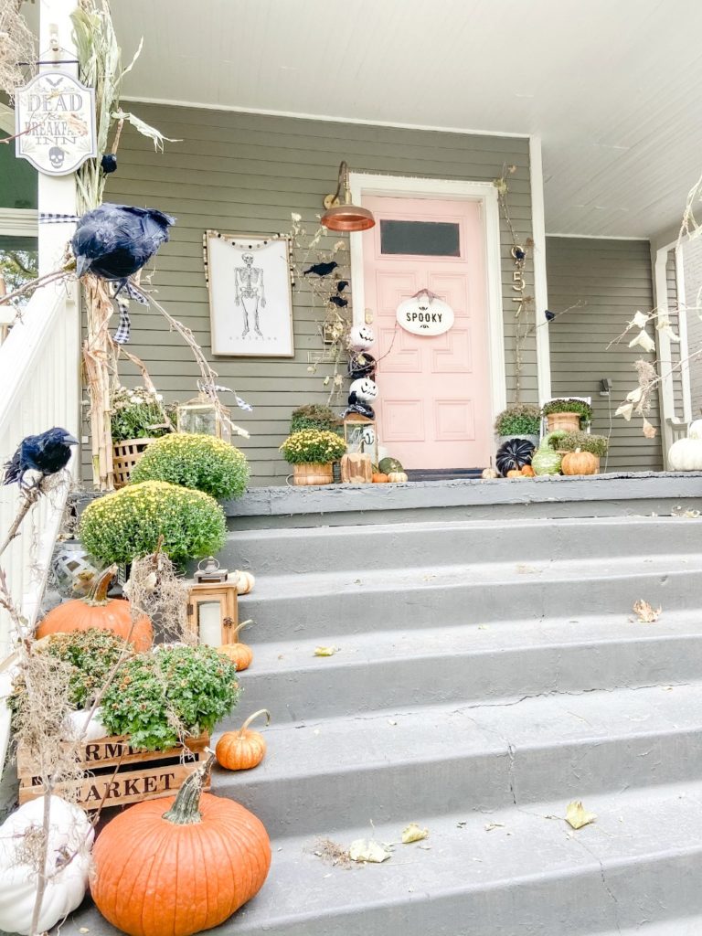 Halloween DIY Spooky Forest Porch - Tatertots and Jello