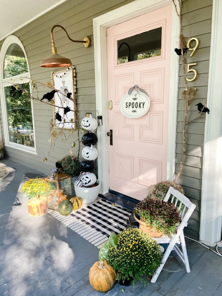 Halloween DIY Spooky Forest Porch - Tatertots and Jello