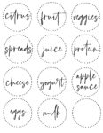 Easy Kids' Grab-and-Go Snacks and Lunches plus Printable Fridge Labels ...