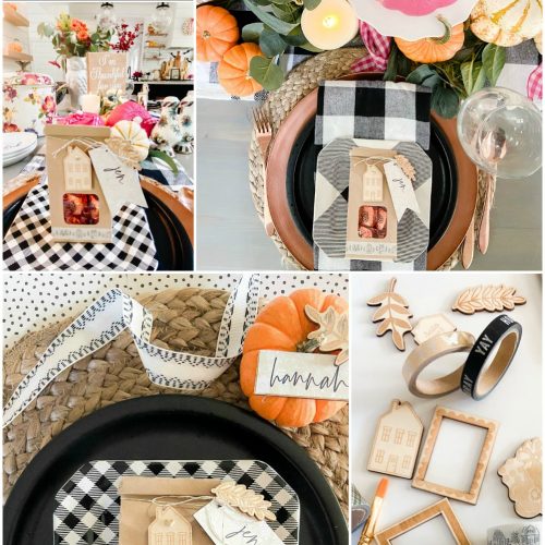 Thanksgiving Treat Bag Place Cards
