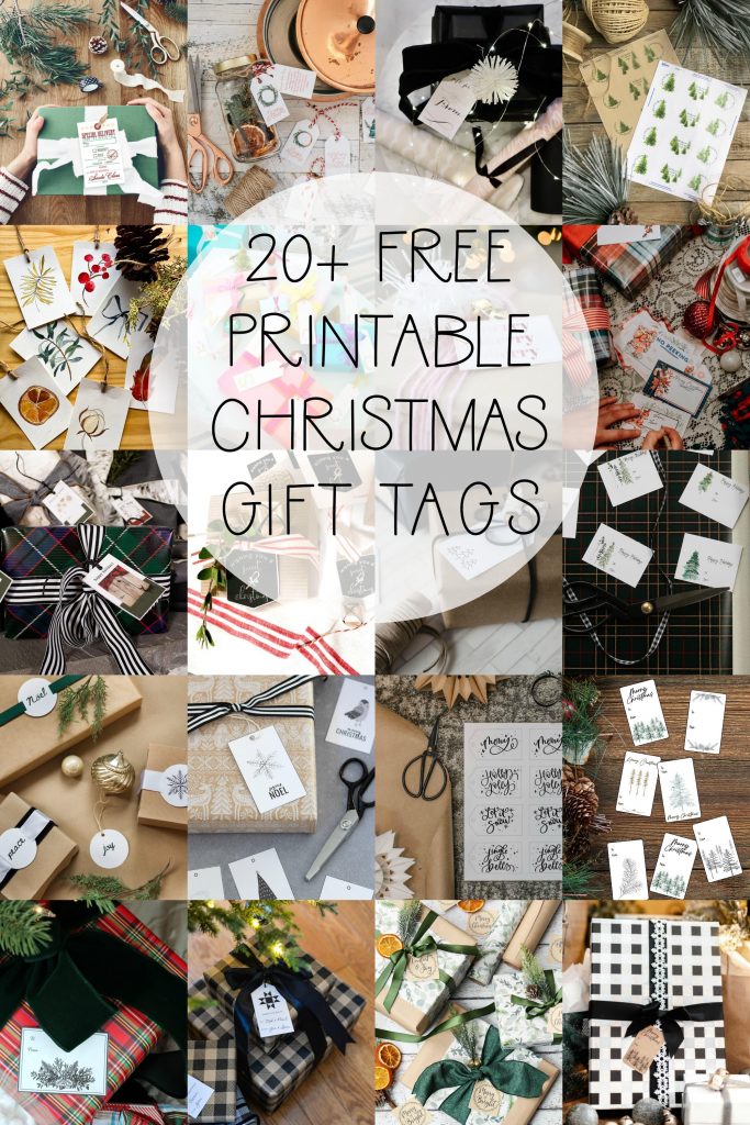 Candy Cane Printable Christmas Gift Tags Holiday