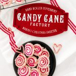Frosted Pinwheel Candy Cane Cookies