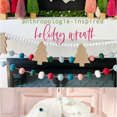 Anthropologie Inspired Felt Holday Wreath