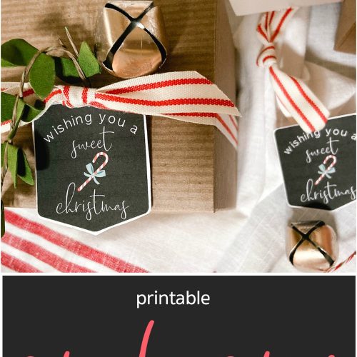 Candy Cane Printable Christmas Gift Tags