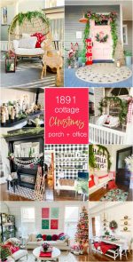 Cottage Holiday Home Tour — Front Porch and Entryway Decorating