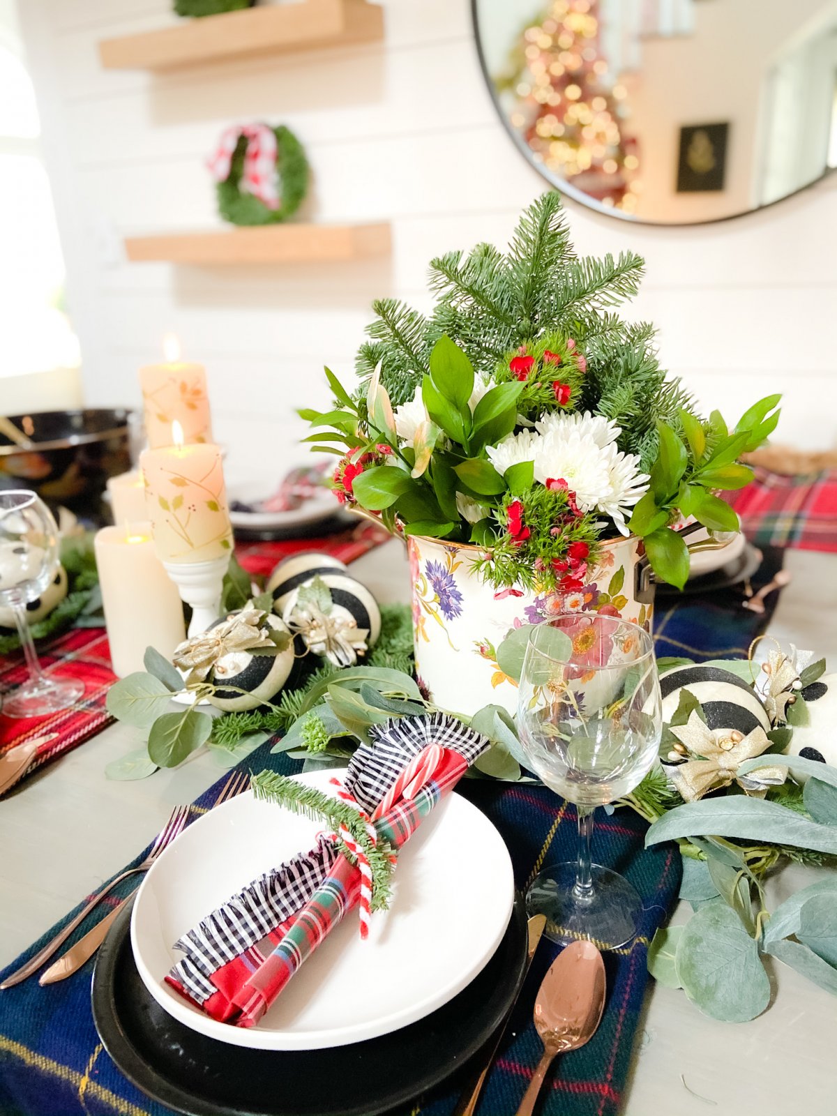 Bright and Colorful Holiday Housewalk Tour. Add bright and happy colors to your home with easy DIY projects to celebrate the holidays.