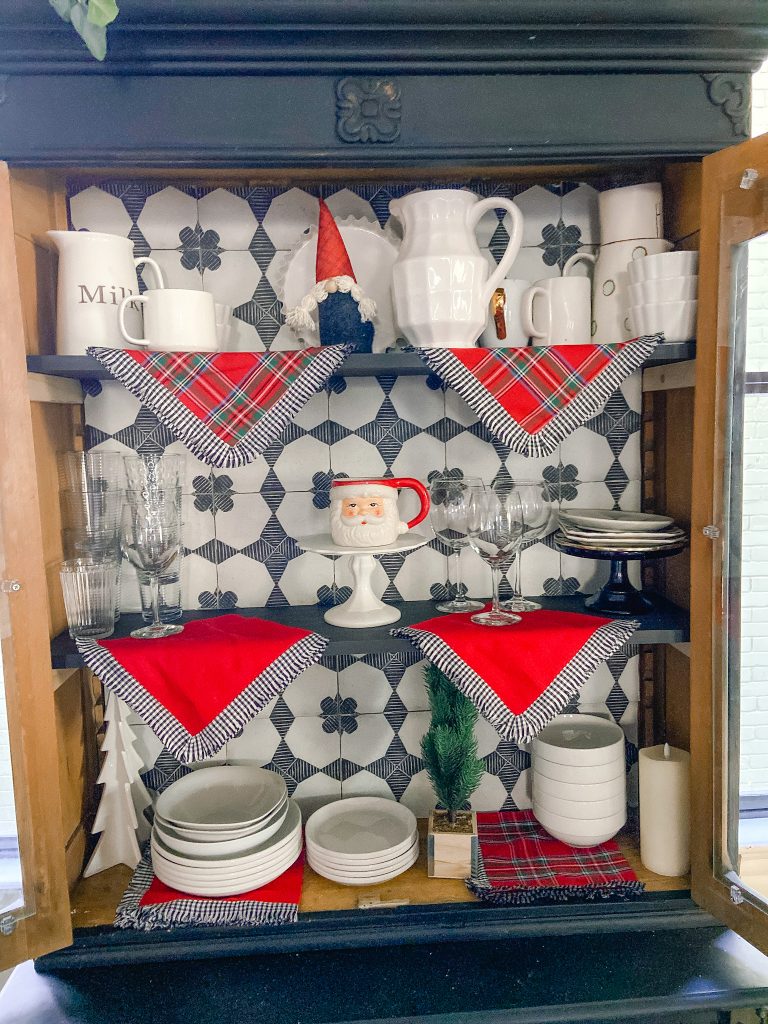 vintage tile cabinet makeover