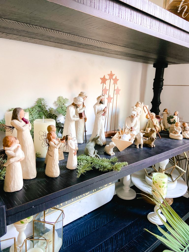 cottage nativity scene