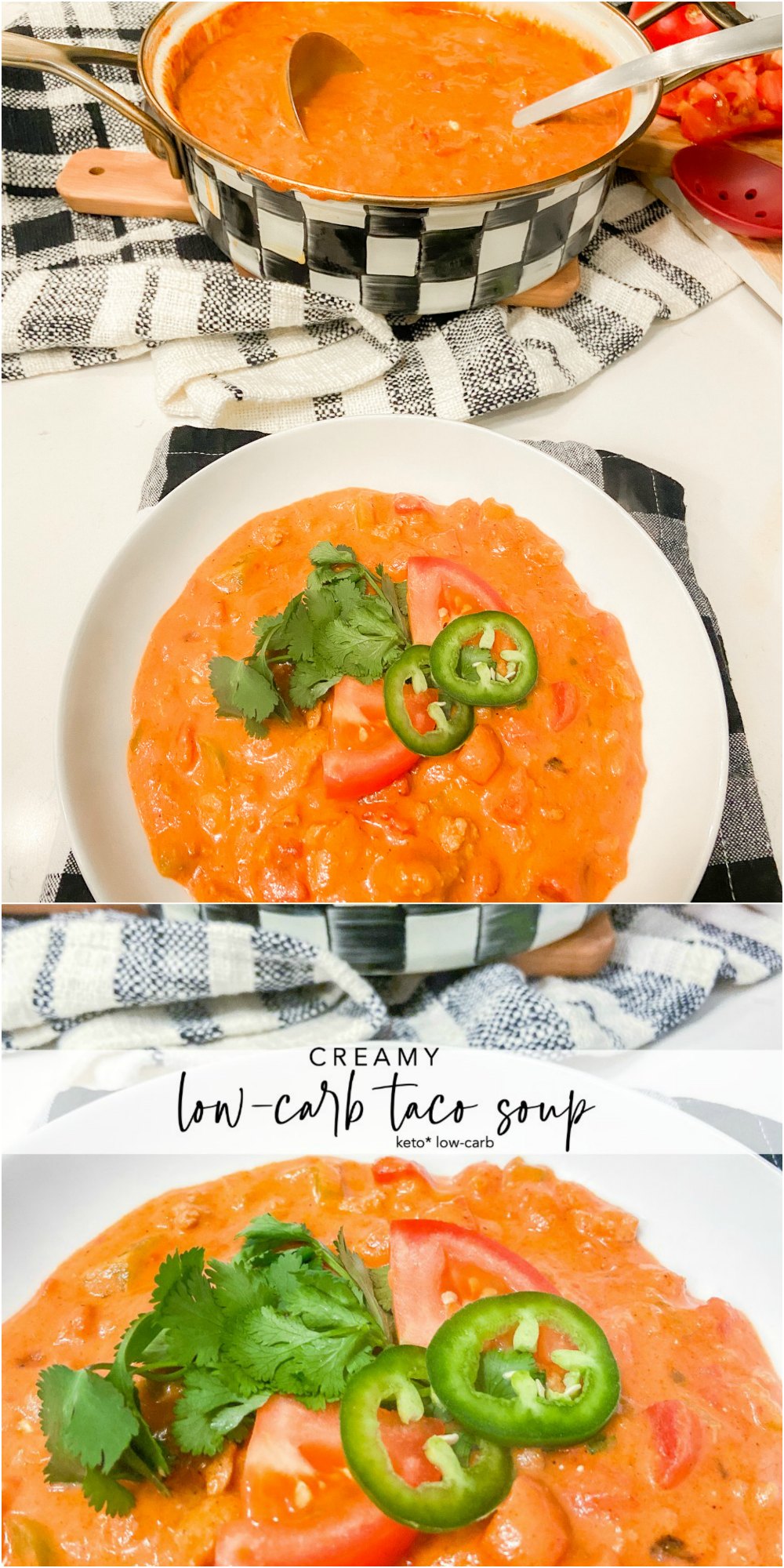 Creamy Low CarbTaco Soup Keto Recipe