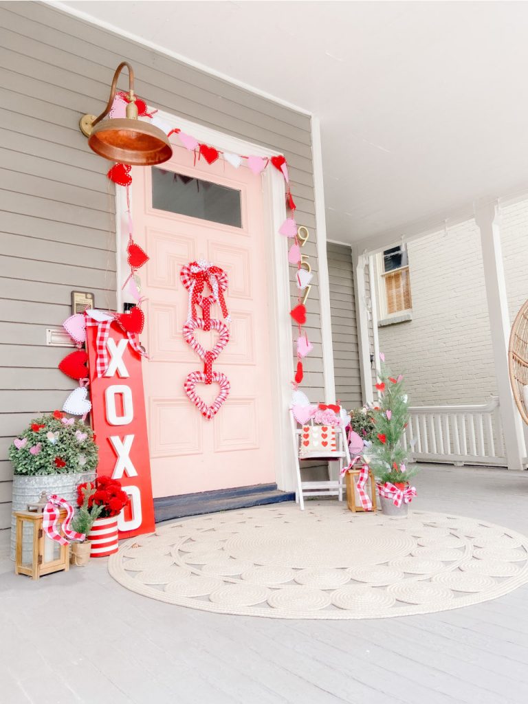 Dollar Store Triple Heart Valentine's Day Wreath. Brighten up February with an inexpensive triple dollar store heart wreath.