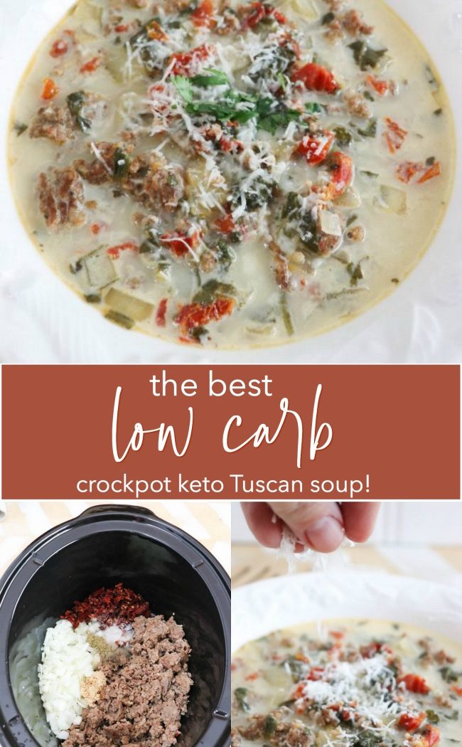 The Best Crockpot Keto Tuscan Soup