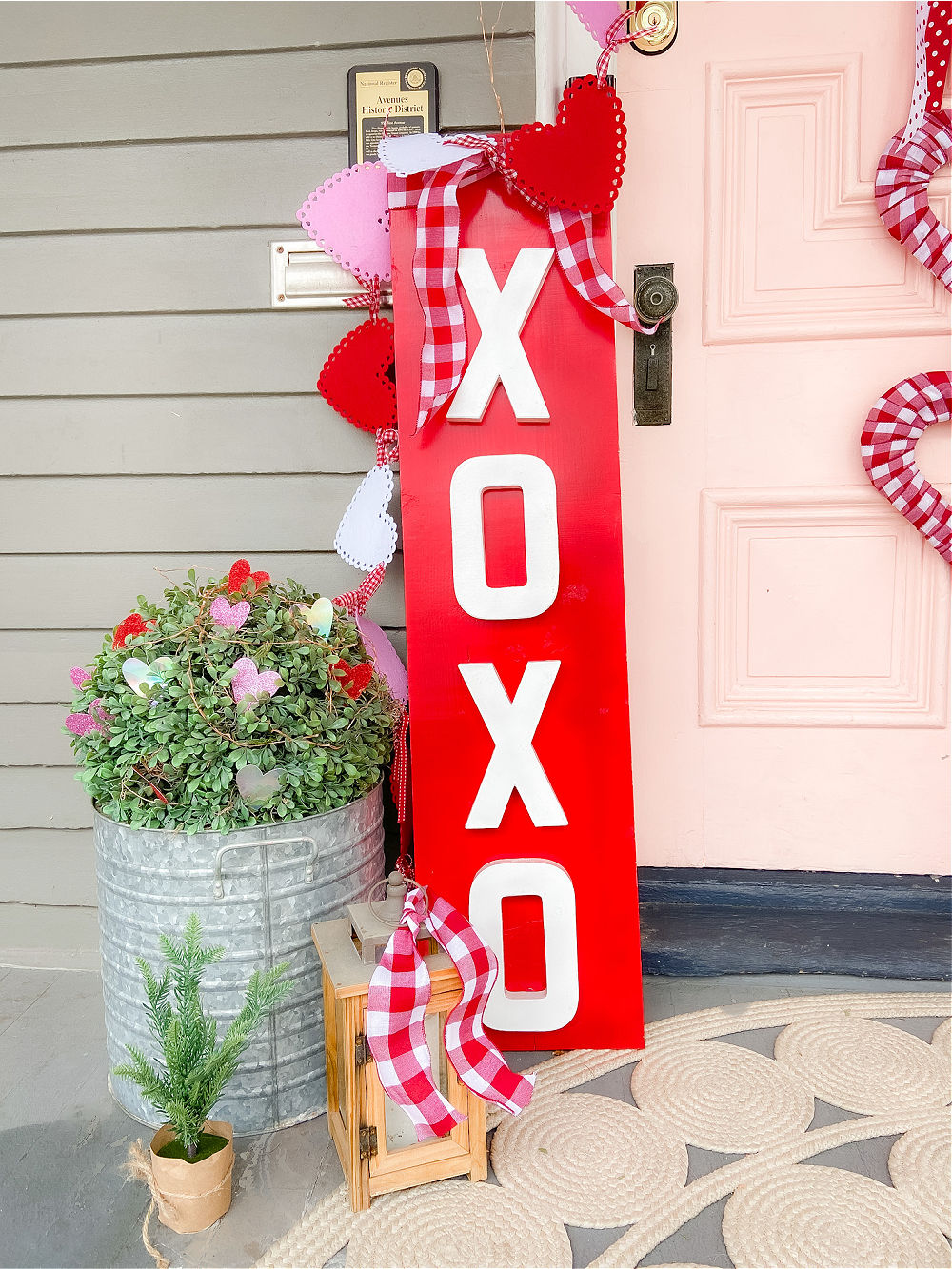 Dollar Store Triple Heart Valentine's Day Wreath. Brighten up February with an inexpensive triple dollar store heart wreath.