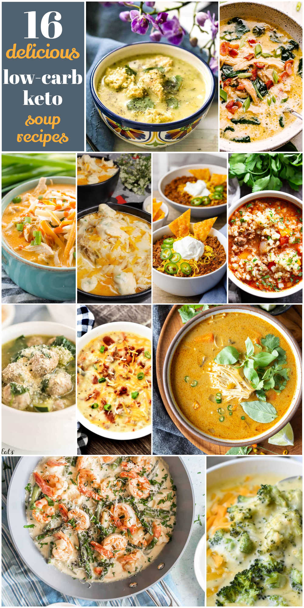 16 Low-Carb Soup Recipes Your Whole Family will Love! Try these delicious low-carb soup recipes your whole family will love! 