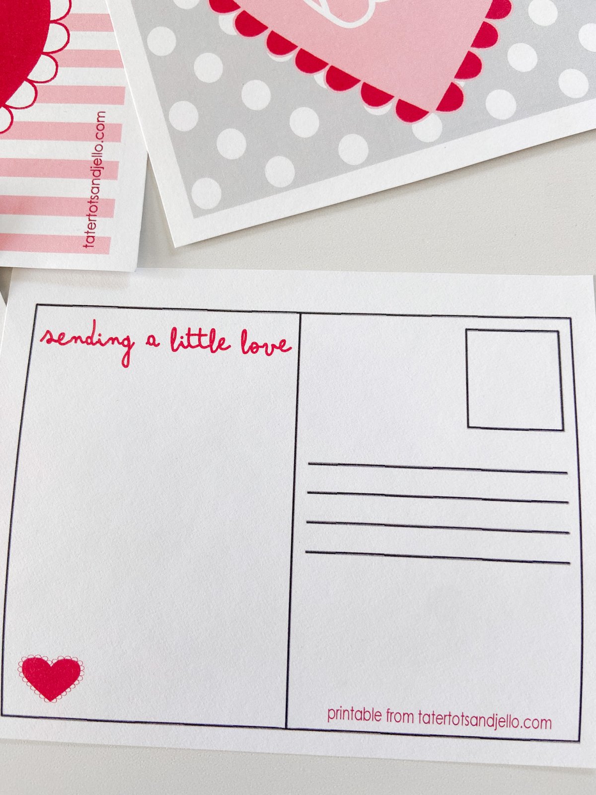 Adorable Valentine Postcards - Free Printables! Brighten up someone's day with a sweet postcard sharing why they are important to you! 