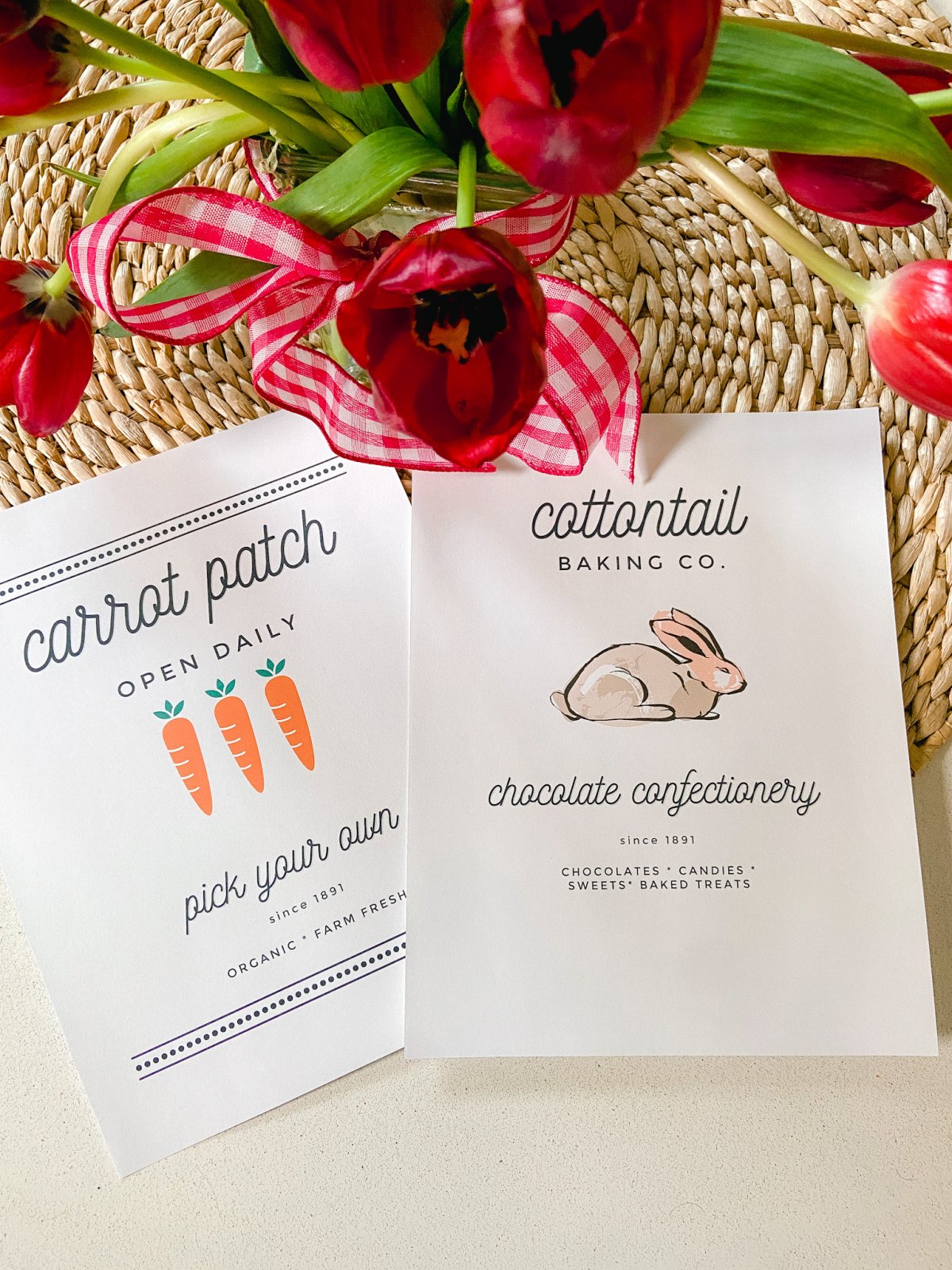 Cottage Farmhouse Spring Printables. Print off these spring printables and create some fresh spring vignettes in your home! 