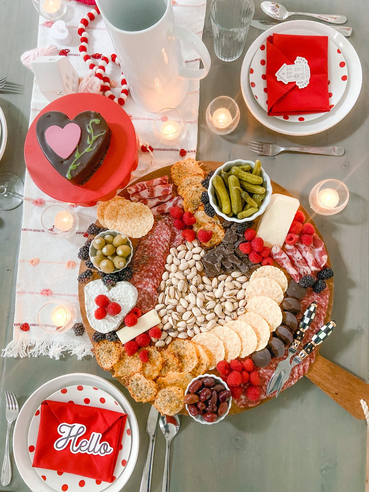 The easiest low-carb keto Charcuterie board. Enjoy low-carb snacks for Valentine's Day with these delicious nibbles that are also keto-friendly!