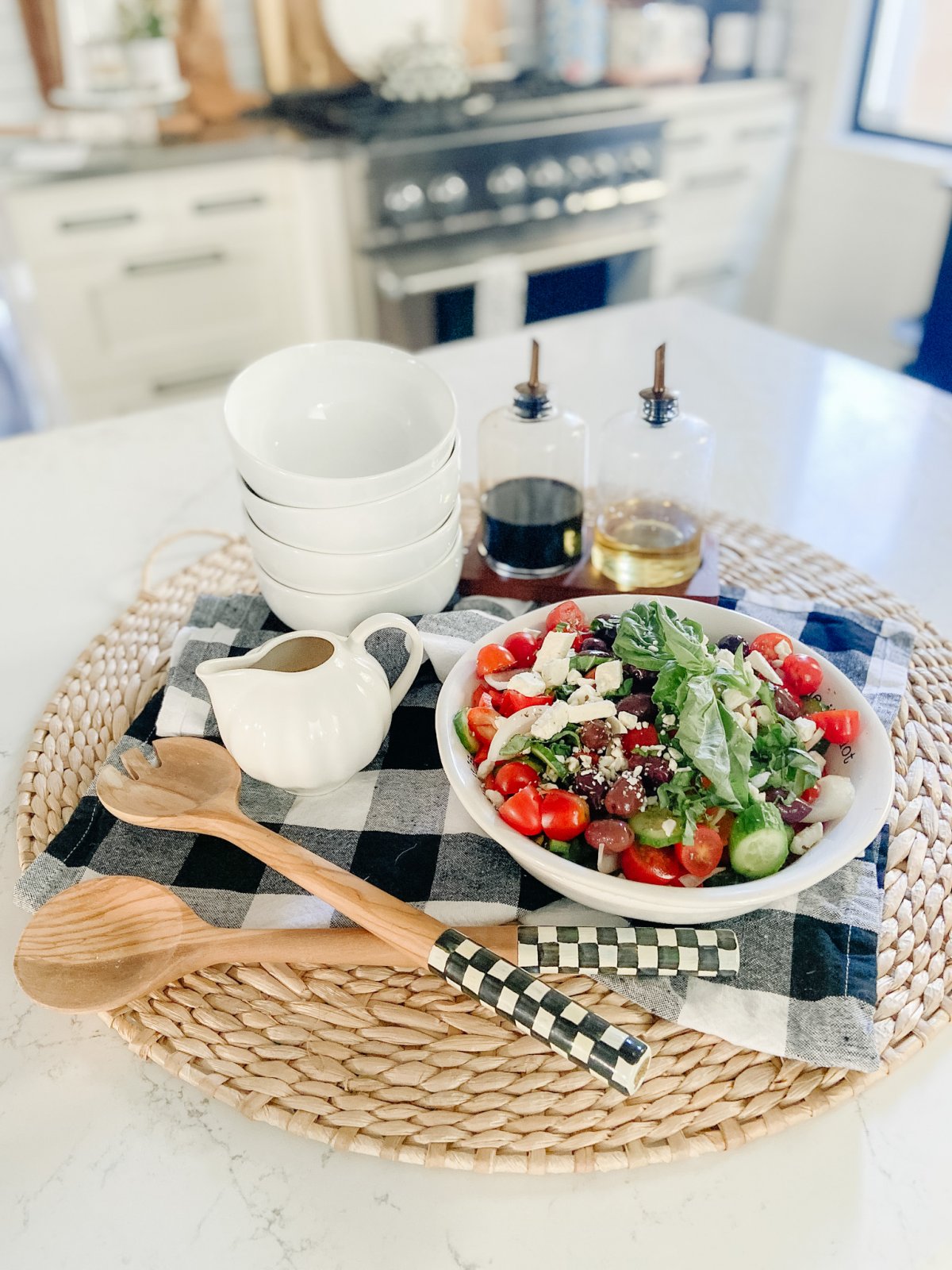 Zesty Keto Greek Feta Salad. Crisp veggies, tart kalamata olives, creamy feta and a zesty vinaigrette dressing make a refreshing low-carb salad! 