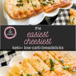 The easiest cheesiest keto low-carb breadsticks