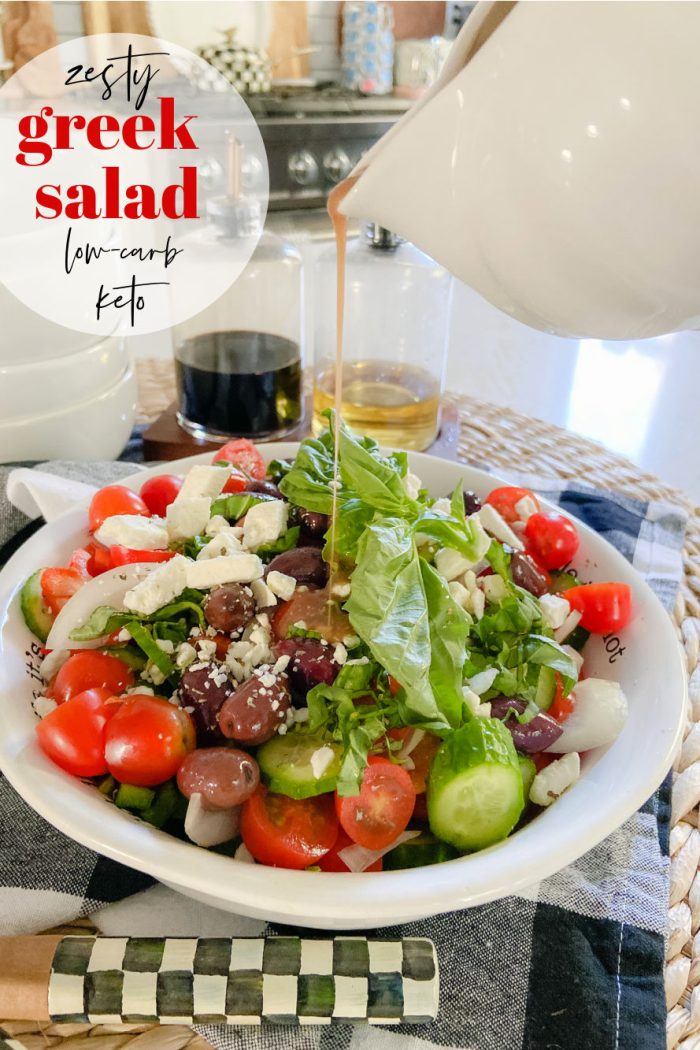 Zesty Keto Greek Feta Salad