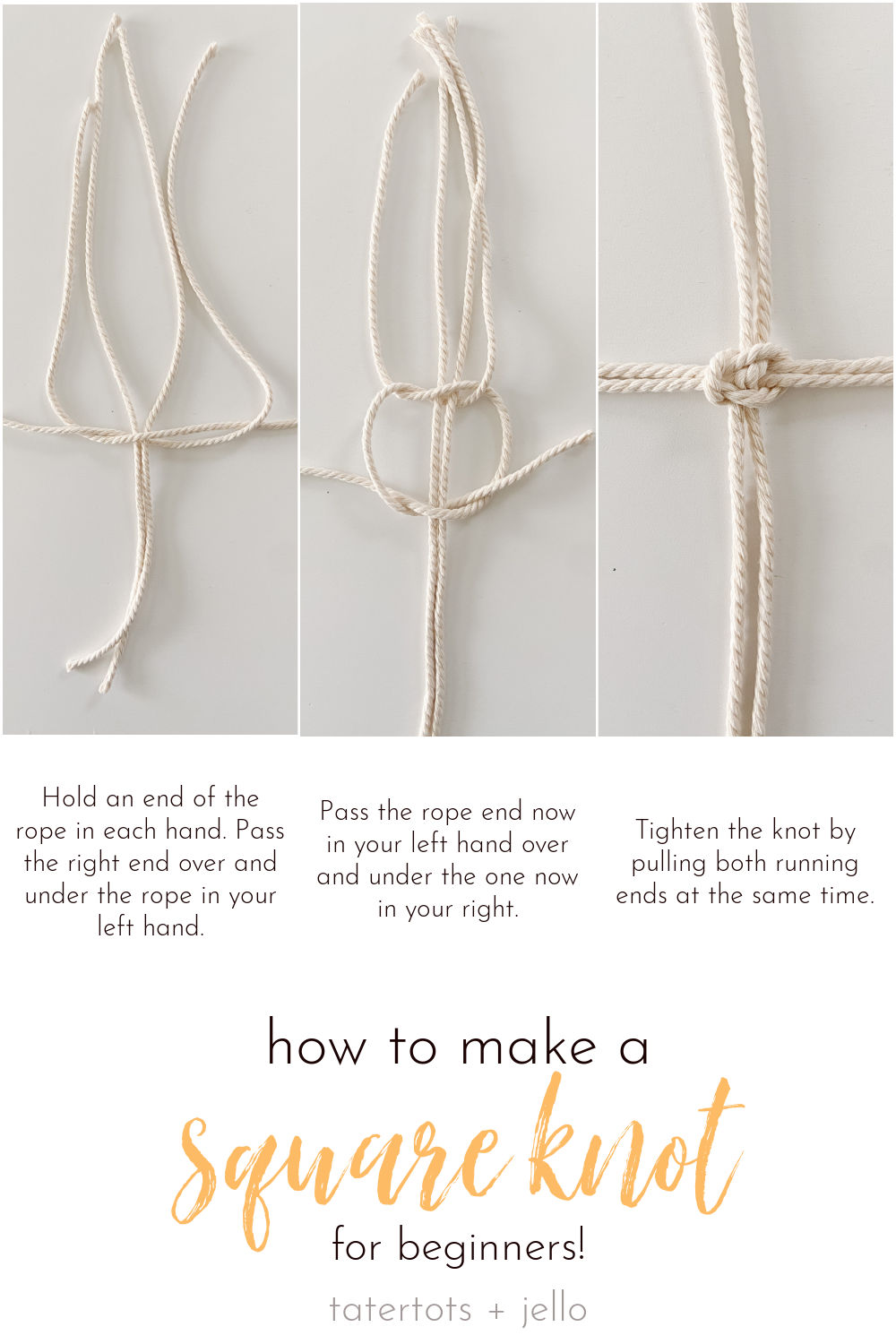 How to make a NET bag (knotted) 