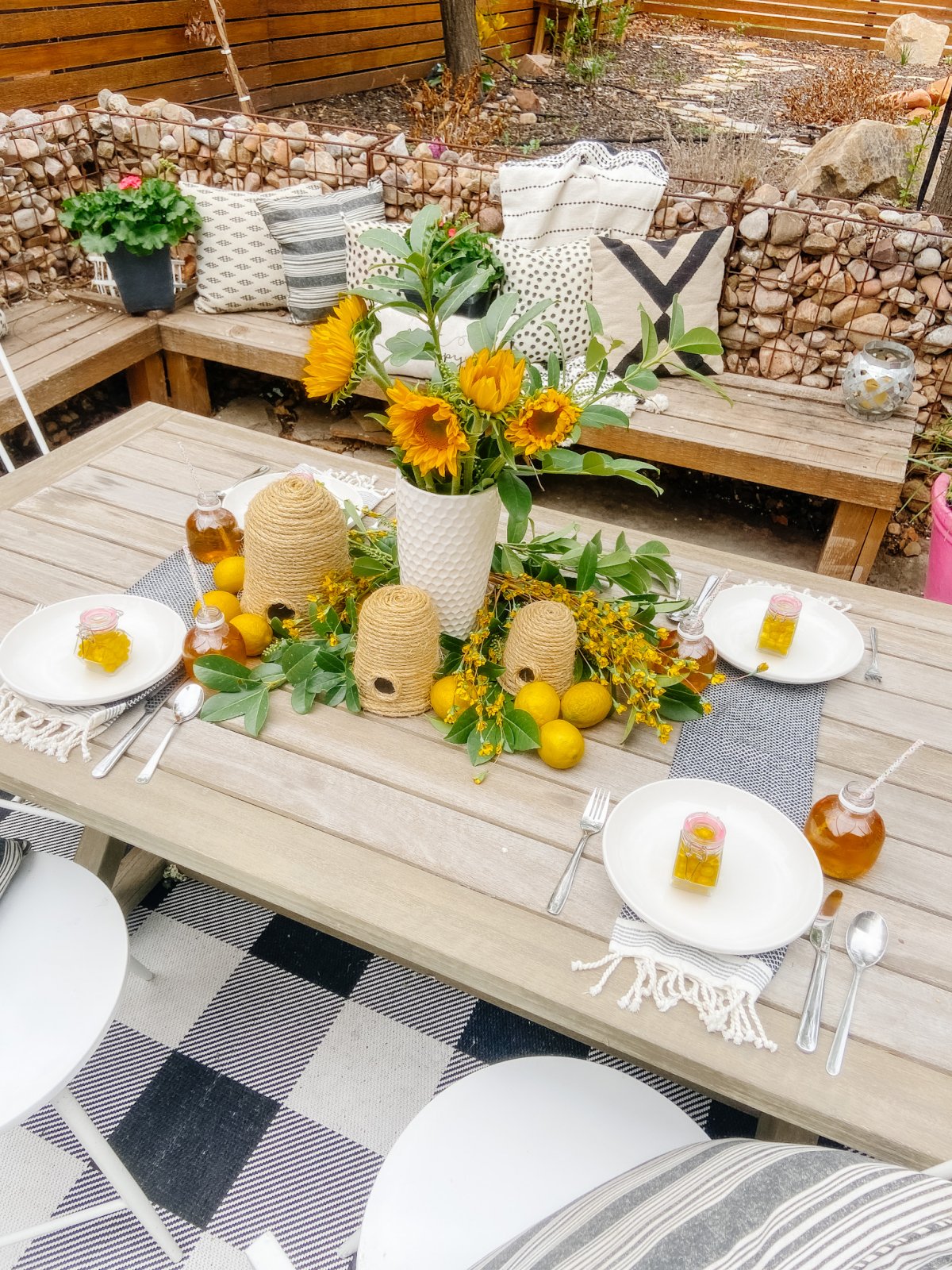 DIY Beehive decor - Up-cycle idea for summer decor - Burlap Kitchen