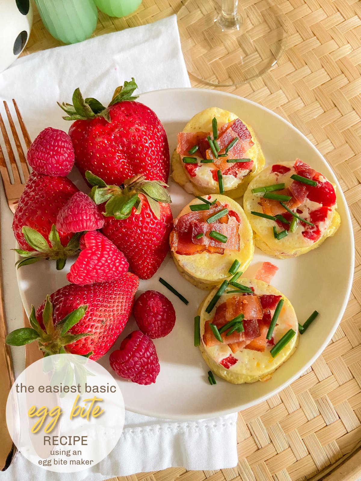 Bacon and Red Pepper Egg Bites. Egg bites are perfect for breakfast or anytime. You can make your own in no time with this easy low carb, protein filled recipe using an Egg Bite Maker.