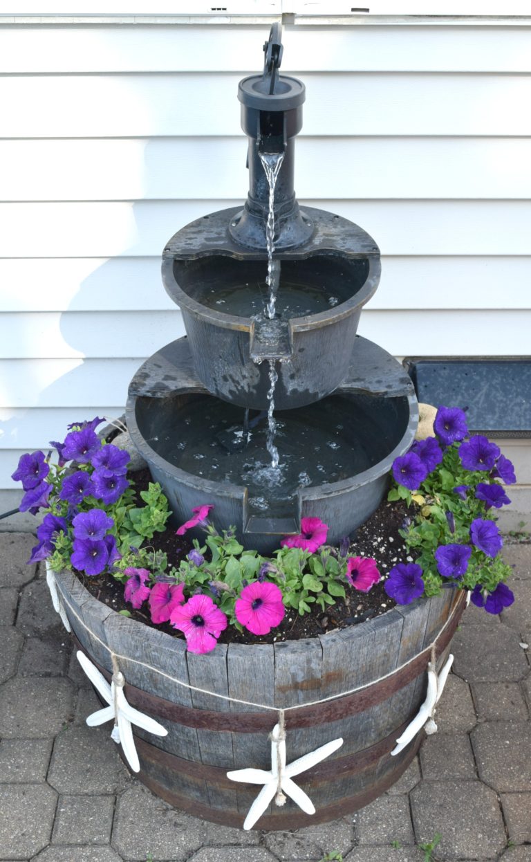 DIY Fountains to Make Your Yard Amazing! Bring your summer yard up a level by bringing the soothing sound of running water to your patio!