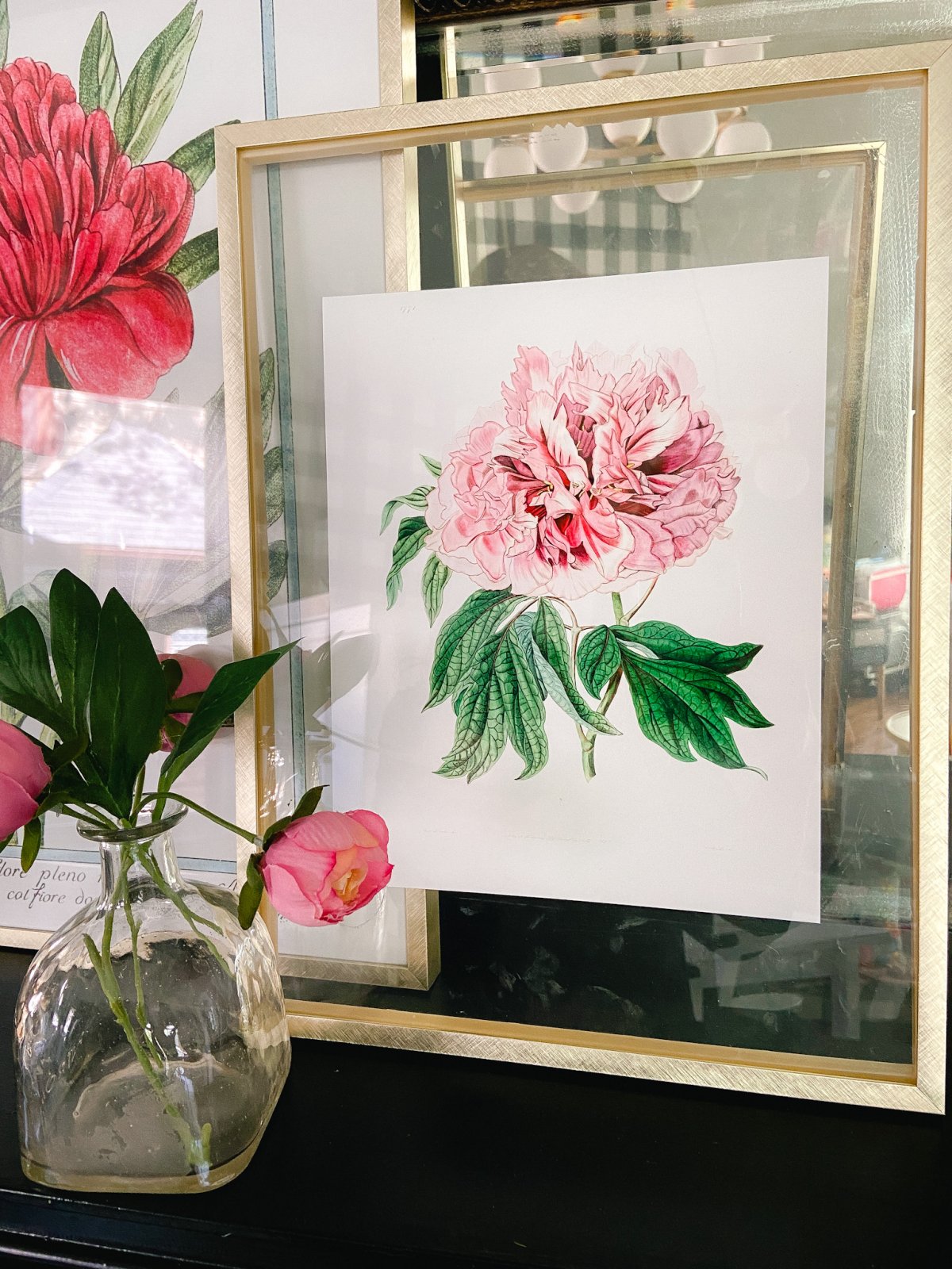 Three Free Vintage Peony Prints. Celebrate warm weather and peonies by printing off these prints and displaying them for instant summer decor. 