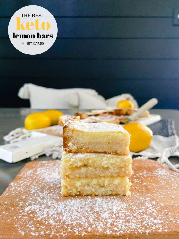 The Best Keto Low-Carb Lemon Bars!