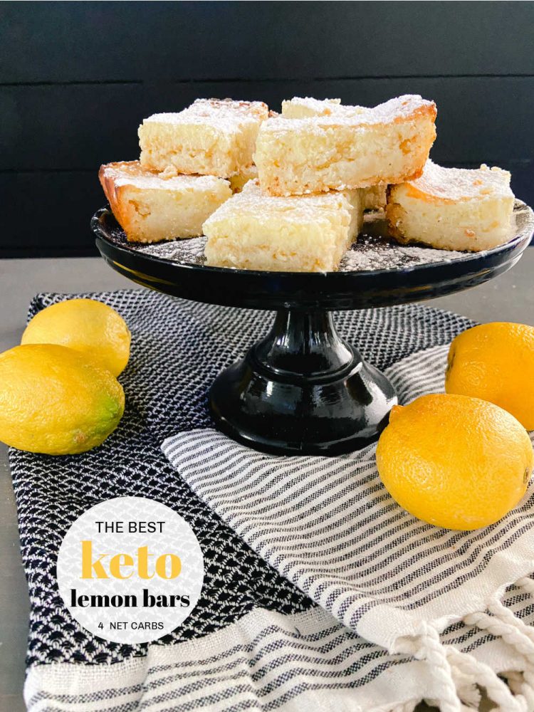 Keto Low-Carb Lemon Bars that are SO Easy to Make only 4 Net Carbs!