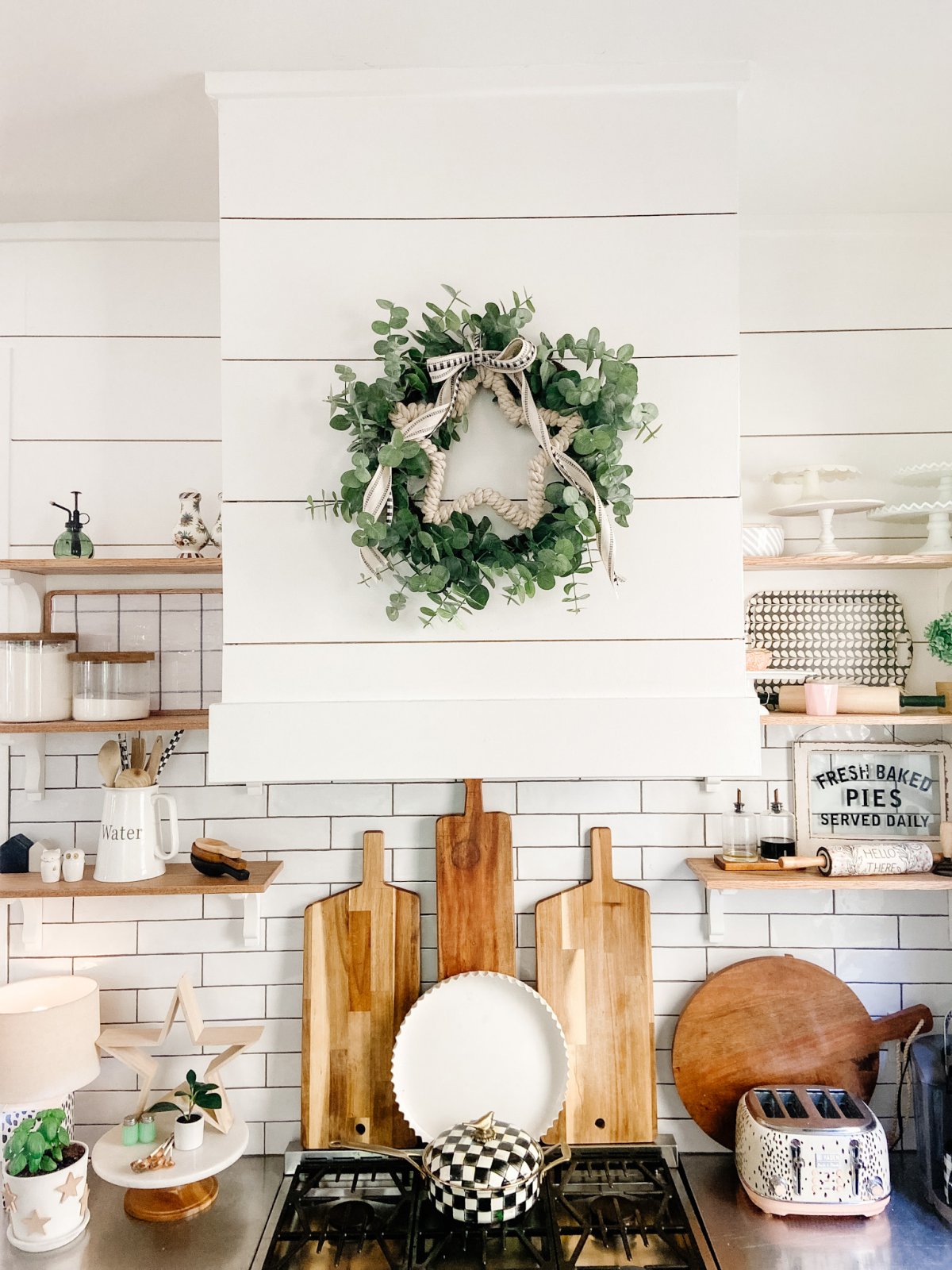 Neutral Dollar Store Patriotic Wreath 