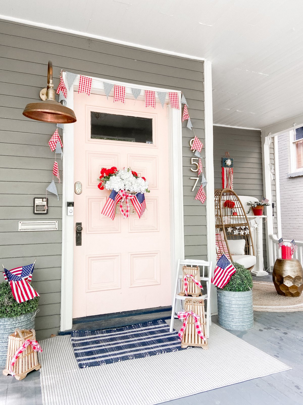 Summer Patriotic Door and Porch Ideas