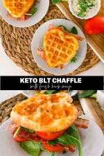 Chaffle BLT Sandwiches with Herb Mayo
