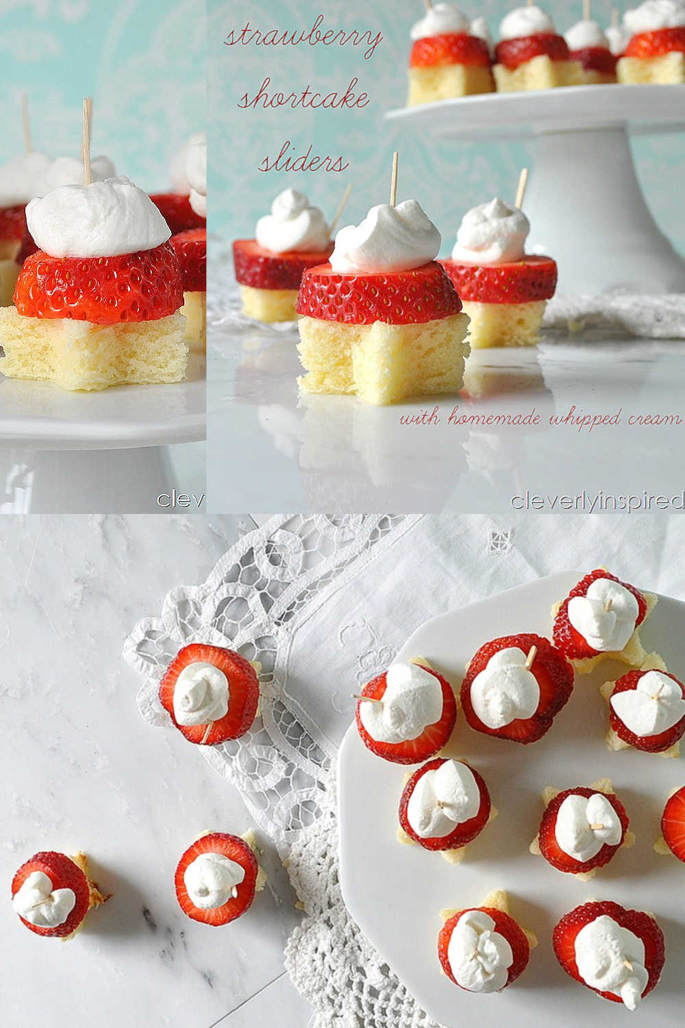 Strawberry Shortcake Sliders. Take the summer classic strawberry shortcake and transform it into bite-sized sliders that are perfect for barbeques and parties! 