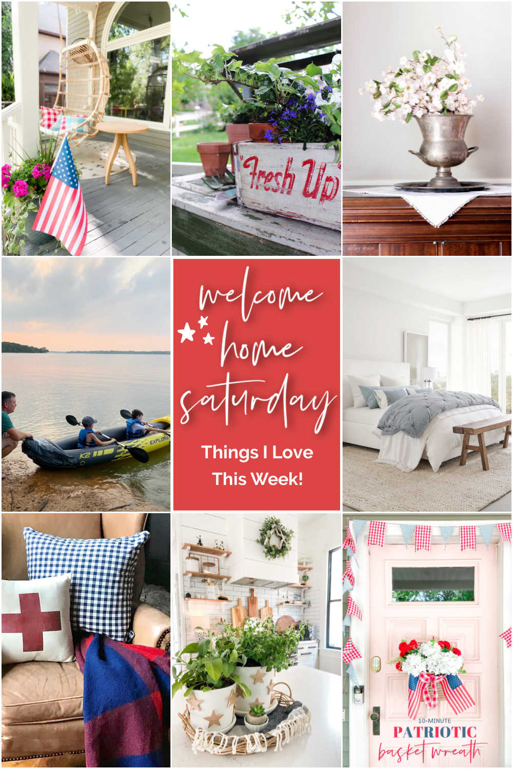 Welcome Home Saturday - June! Things DIY projects and things I love this month for June. 